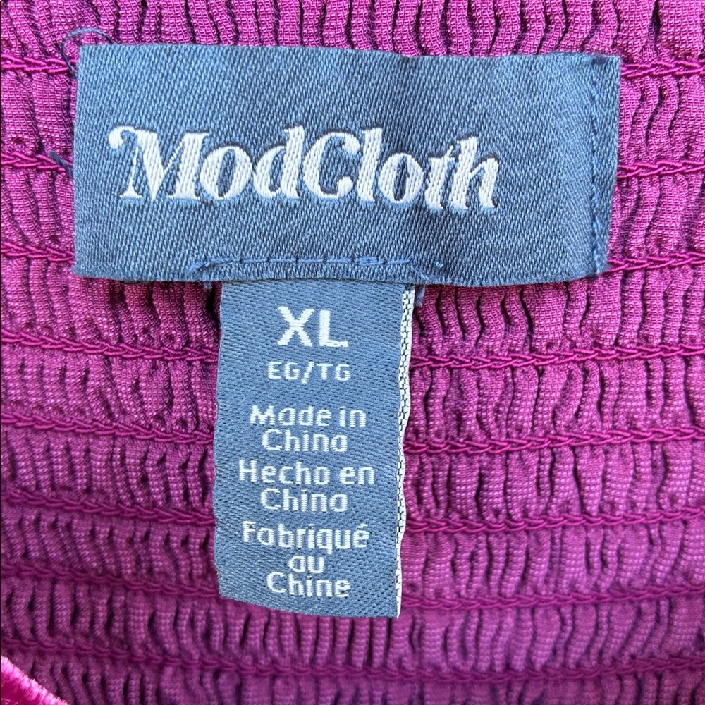 ModCloth “Who’s my sweetheart?” Velvet babydoll dress - Picture 5 of 8